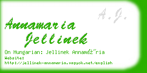 annamaria jellinek business card